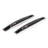 2pcs BMW M Performance Logo Metal Car Side Body Sticker Emblem Badge Decal