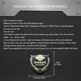 Nissan Metal Carbon Fiber Car Rear Sticker Shield Trunk Emblem Badge Decal