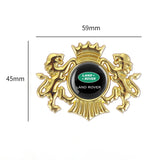 Land Rover Double Lion Metal Car Rear Sticker Auto Window Emblem Badge Decal