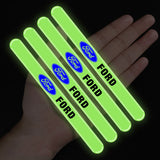 4pcs Ford Luminous Car Door Bumper Strip Anti-collision Protection Sticker