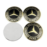 4pcs/set 56/75mm Mercedes Benz AMG Brabus Apple Tree Car Wheel Center Hub Cap Sticker Decal