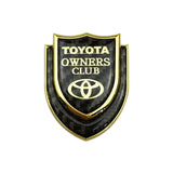Toyota Shield Carbon Fiber Car Rear Sticker Window Emblem Badge Decal