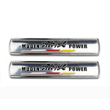 2pcs Honda Mugen Power Metal Car Sticker Emblem Badge Decal Decoration