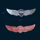 Jeep Metal Wings Car Front Sticker Emblem Badge Decal