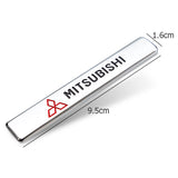 2pcs Mitsubishi Ralliart Logo Car Fender Side Emblem Badge Sticker