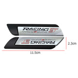 2pcs Ford RS ST Logo Metal Car Side Sticker Emblem Badge Decal Auto Body Decoration