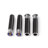 4pcs/set SAAB Logo Carbon Fiber Car Door Bolt Lock Pins Gate Lock Screws