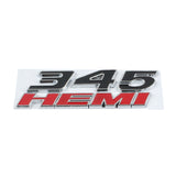 Dodge 345 392 HEMI Metal Car Rear Sticker Auto Side Emblem Badge Decal