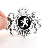 Peugeot Double Lion Metal Car Rear Sticker Auto Window Emblem Badge Decal