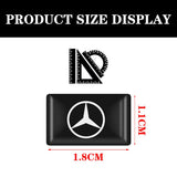 10pcs Mercedes Benz AMG Epoxy Car Armrest Button Sticker
