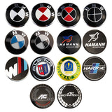4pcs 56mm BMW M Power Alpina AC Hamann Hartge Car Wheel Center Hub Cap Sticker Decal