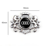 Audi Sline Double Lion Metal Car Rear Sticker Auto Window Emblem Badge Decal
