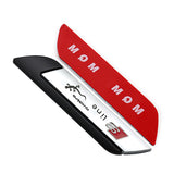 2pcs Audi Sline Logo Metal Car Side Sticker Emblem Badge Decal Auto Body Decoration