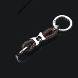 Mercedes Benz AMG Smart Apple Tree Logo Braided Rope Car Keychain Keyring