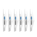 6pcs Ford TPU Car Door Anti-collision Protective Stickers Bumper Strip Decal