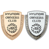Hyundai Metal Shield Car Rear Sticker Auto Window Emblem Badge Decal