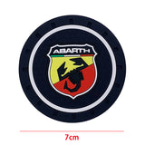 2pcs/set Abarth PVC Car Water Coaster Cup Mat