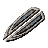 2pcs Dacia  Metal Car Side Fender Emblem Sticker Decal