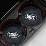 2pcs/set Land Rover Logo PVC Waterproof Car Water Coaster
