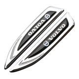 2pcs Volvo RDesign Logo Metal Car Side Fender Emblem Sticker Decal