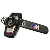 BMW M Power M Performance Carbon Fiber Car Logo Keychain Keyring