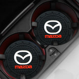 2pcs/set Mazda Logo PVC Waterproof Car Water Coaster