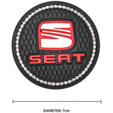 2PCS SEAT Diamond Car Water Coaster Cup Mat