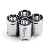 4pcs Fiat Logo Car Tire Valve Caps