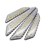 4pcs/set Mazda Carbon Fiber Car Door Anti-Scratch Sticker Door Side Protection Bumper Strips