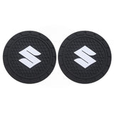 2pcs/set Suzuki Logo PVC Waterproof Car Water Coaster