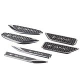 2pcs Mercedes Benz AMG Logo Metal Car Side Fender Sticker Emblem Badge