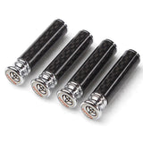 4pcs/set Toyota TRD Logo Carbon Fiber Car Door Bolt Lock Pins Gate Lock Screws