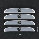 4pcs/set Acura Car Door Mirror Side Anti Collision Sticker Bumper Strips