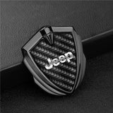 Jeep Shield Carbon Fiber Car Side Window Sticker Emblem Badge Decal
