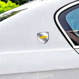 2pcs 39x39mm Chevrolet Shield Metal Car Window Sticker Emblem Badge Decal
