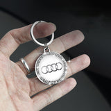 Audi Sline Logo Diamond Keychain Metal Keyring