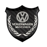 VW Metal Carbon Fiber Car Rear Sticker Shield Trunk Emblem Badge Decal
