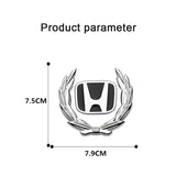 Honda Metal Car Rear Sticker Auto Window Emblem Badge Decal