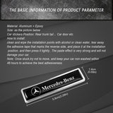 2pcs/set Mercedes Benz AMG Brabus Carlsson Lorinser Logo Metal Car Side Sticker Auto Emblem Badge