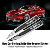 2pcs Opel Logo Metal Car Side Fender Emblem Stickers