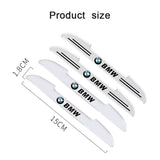 4pcs BMW Car Door Bumper Strip Anti-collision Protection Sticker