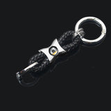 Mercedes Benz AMG Smart Apple Tree Logo Braided Rope Car Keychain Keyring
