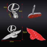 Lexus Angle Wings Metal Car Front Hood Bonnet Sticker Emblem Badge