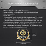 Alfa Romeo Metal Carbon Fiber Car Rear Sticker Shield Trunk Emblem Badge Decal