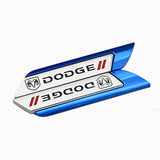 2pcs Dodge Metal Car Side Fender Sticker Emblem Badge Decal
