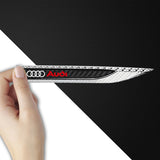 2pcs Audi Sline Logo Metal Car Side Fender Emblem Stickers