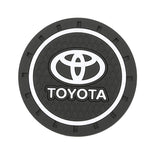 2pcs/set Toyota PVC Car Water Coaster Cup Mat