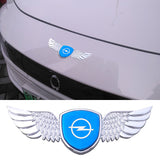 Opel Logo Metal Wings Car Front Hood Bonnet Center Sticker Emblem