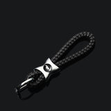 Ford Mustang Logo Braided Rope Car Keychain Keyring