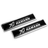 2pcs/set BMW M Power Hamann AC Logo Metal Car Side Sticker Auto Emblem Badge